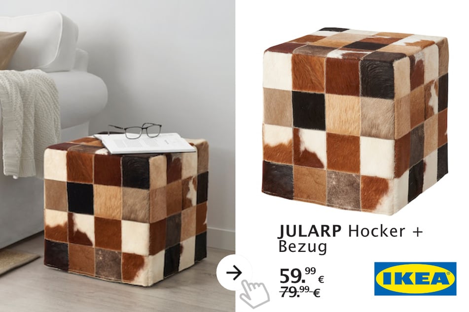 JULARP Gestell + Bezug Hocker für 59,99 statt 79,99 Euro