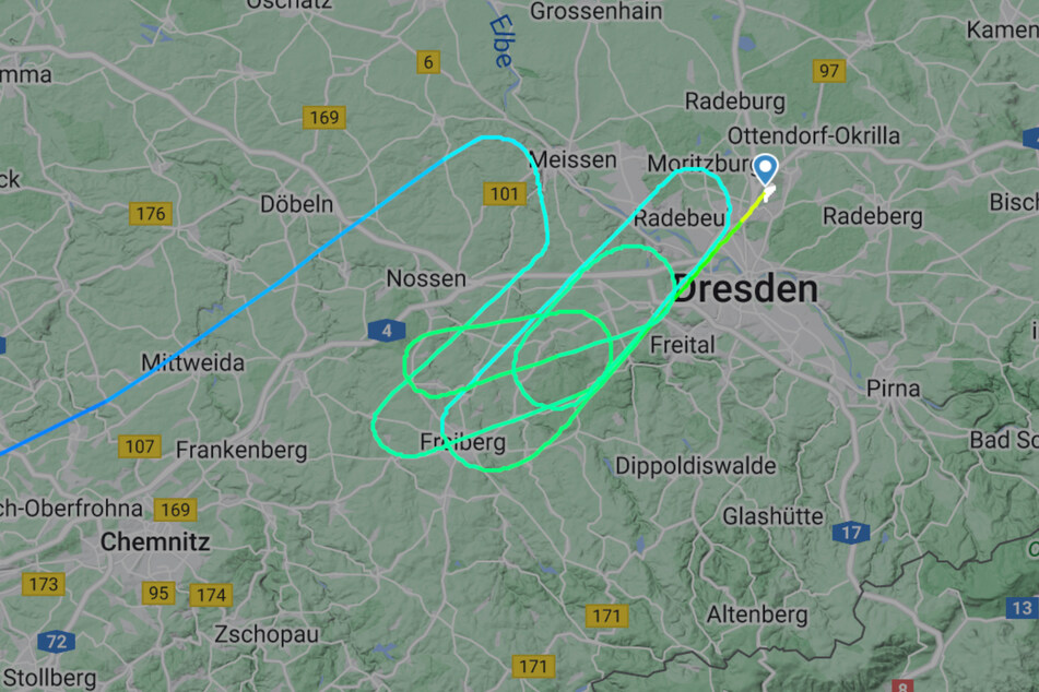 Knapp eine Stunde länger als geplant war das Flugzeug der Lufthansa aus Frankfurt am Main in der Luft.