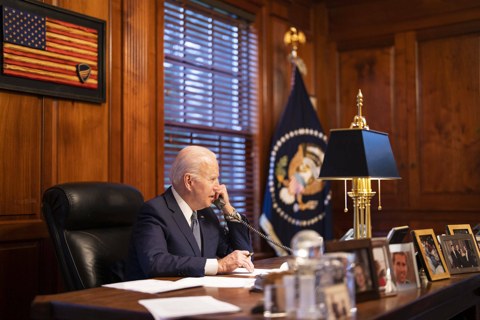 Biden spoke with Russian president Vladimir Putin on the phone from his private residence in Wilmington, Delaware.