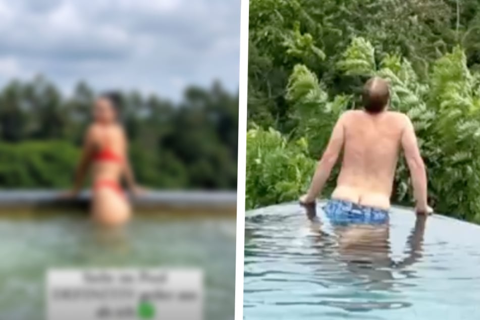 Oliver Pocher teilt sexy Pool-Foto seiner Amira: "Sieht definitiv geiler aus"