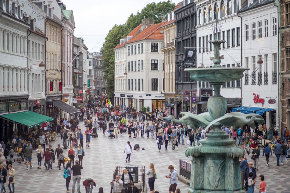 Strøget in Kopenhagen ist eine der längsten Fußgängerzonen in Europa.