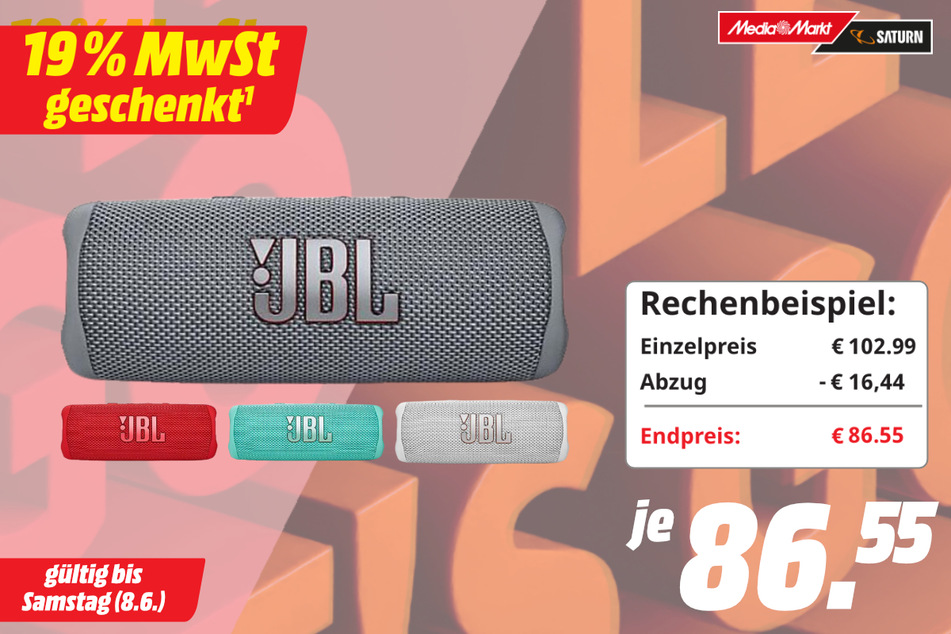 JBL-Lautsprecher für 86,55 Euro.