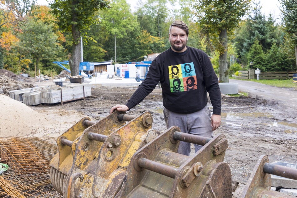 Unerschütterlich: Baudenbetreiber und Bauherr Marco Standke (35).