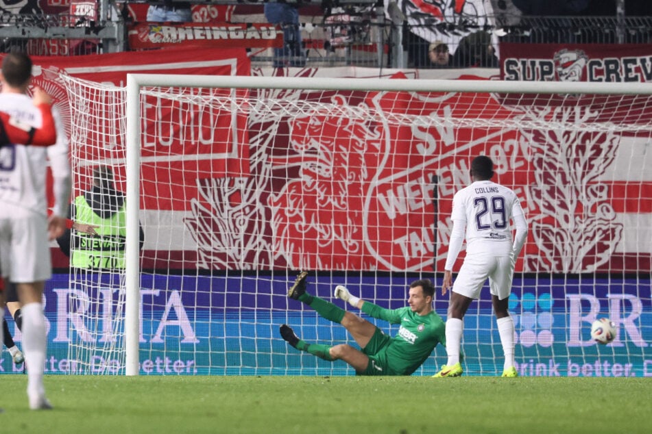 Kurz seiner Einwechslung brachte Donny Bogicevic (nicht im Bild) den Ausgleich für die Gastgeber.