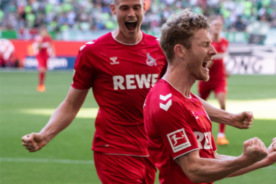 Würde nach seiner Rückkehr auf den Platz gerne wieder jubeln: Florian Kainz (31, r.) kämpft bald um seine Stammrolle beim 1. FC Köln. (Archivbild)