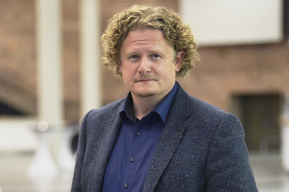 Lars Faßmann (43, parteilos) war am Wahlabend gut gelaunt und zu Scherzen aufgelegt.