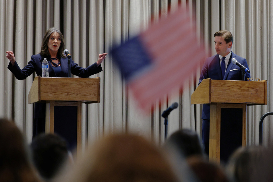 In individual appeals to voters, Dean Phillips boasted about his bipartisan track record while Marianne Williamson said she will deliver transformational change for everyday Americans.