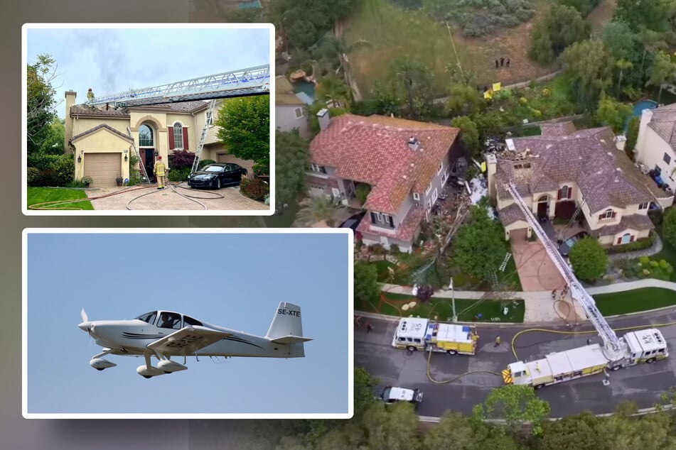 Dramatischer Einsatz: Flugzeug kracht in Einfamilienhaus - "Wir hatten Glück, dass wir rauskamen"