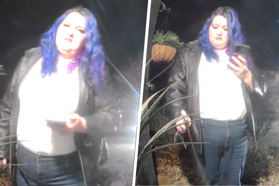 Auf dem Video scheint es so, als würde Kourtney N. Stevenson die Kamera sehen und sich trotzdem dafür entscheiden, ihr Pfefferspray zu zücken.