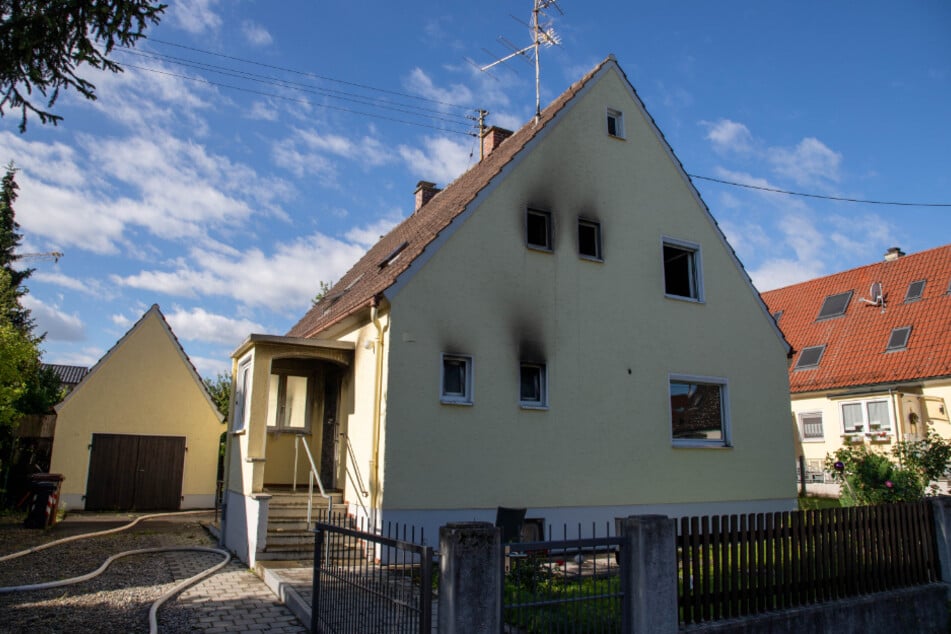 Das betroffene Wohnhaus in Meitingen.
