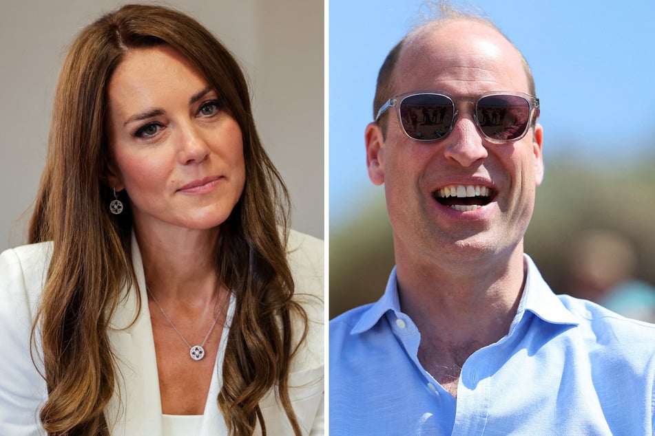 Prince William (r.) provided a positive update on Kate Middleton's cancer treatment during his visit to the Isles of Scilly.