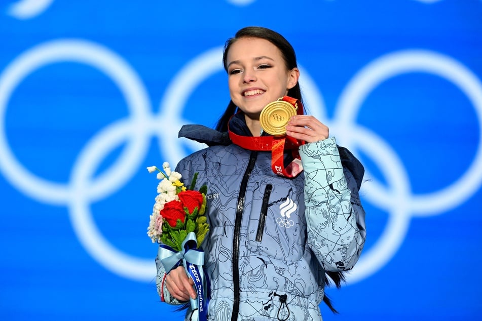 Bei den Olympischen Winterspielen 2022 in Peking gewann Anna Shcherbakova (19) die Goldmedaille.