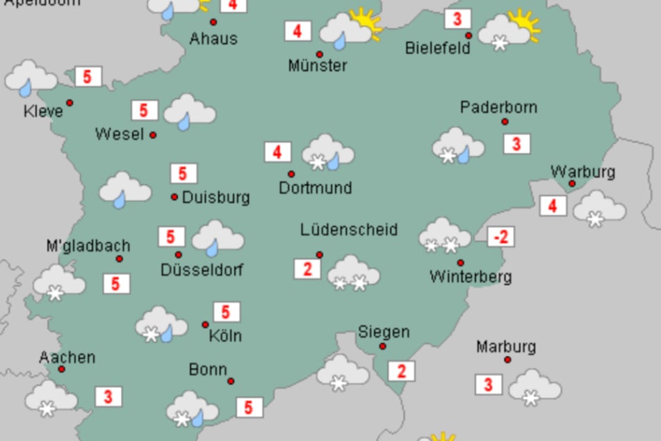 In Nordrhein-Westfalen wird es in den kommenden Tagen winterlich.