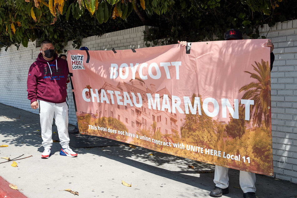 Workers previously protested Chateau Marmont amid growing tensions with the prestigious hotel.