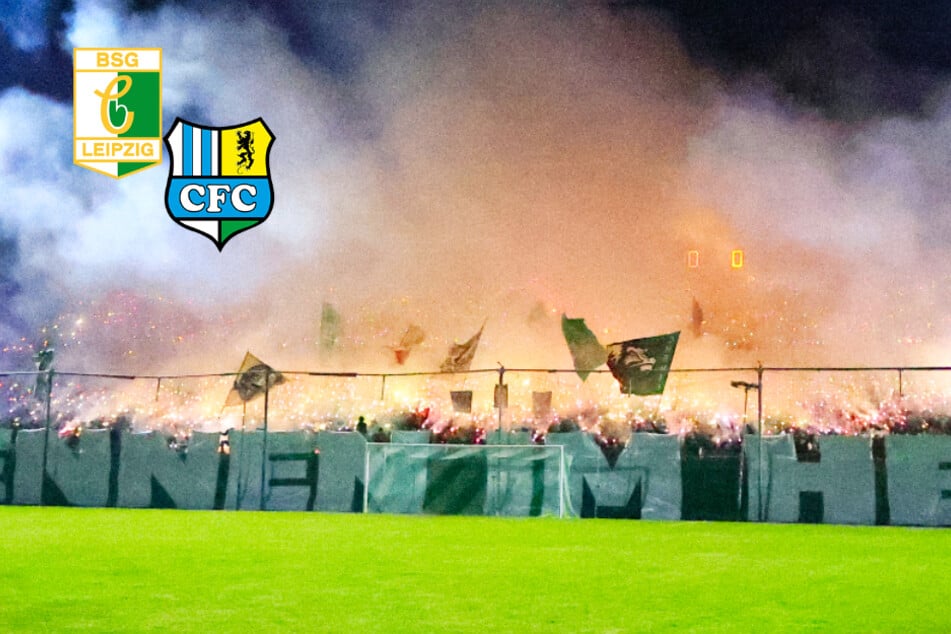Leipzig: Pyro-Kracher Chemie Leipzig gegen CFC: Zahlreiche Fans erleiden Verbrennungen