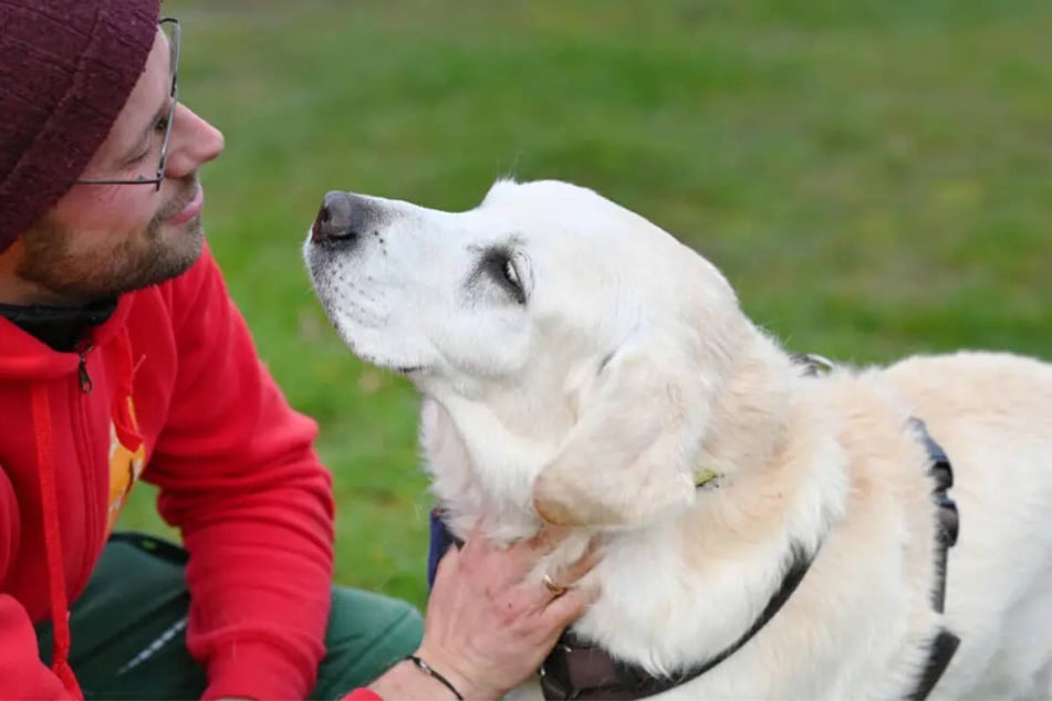 Durch Training mit seinen Tierpflegern ist Milow (9) Fremden gegenüber inzwischen aufgeschlossener geworden.