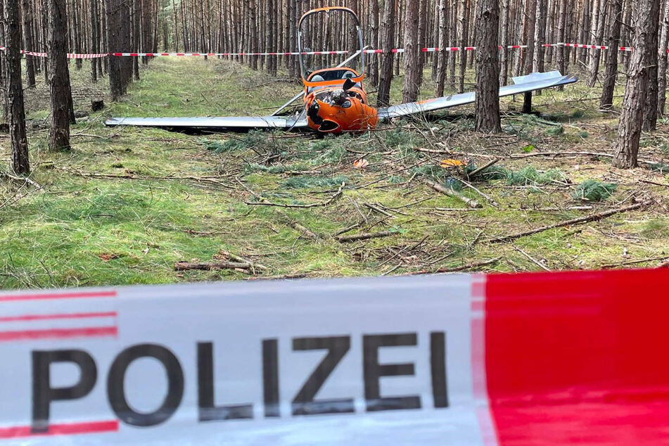 Kleinflugzeug stürzt in Wald: Zwei 21-Jährige leicht verletzt
