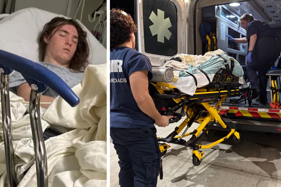 Durch den Aufprall wurde Nathan etwa neun Meter weit geschleudert und schlug hart auf dem Asphalt auf.