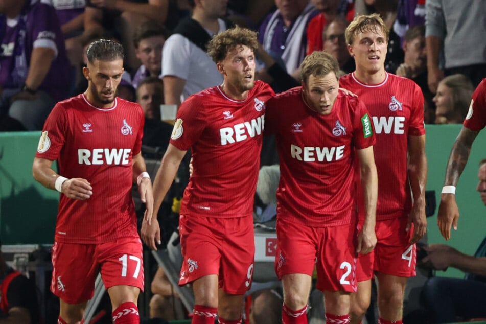 Benno Schmitz (29, 3. v. l.) stand in 142 Pflichtspielen für den 1. FC Köln auf dem Rasen.