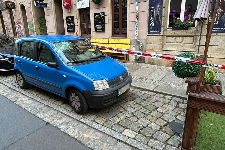 Der kleine Fiat Panda hatte Pech.