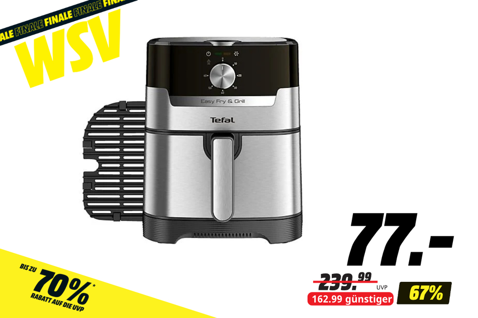 Tefal-Heißluftfritteuse für 77 statt 239,99 Euro.