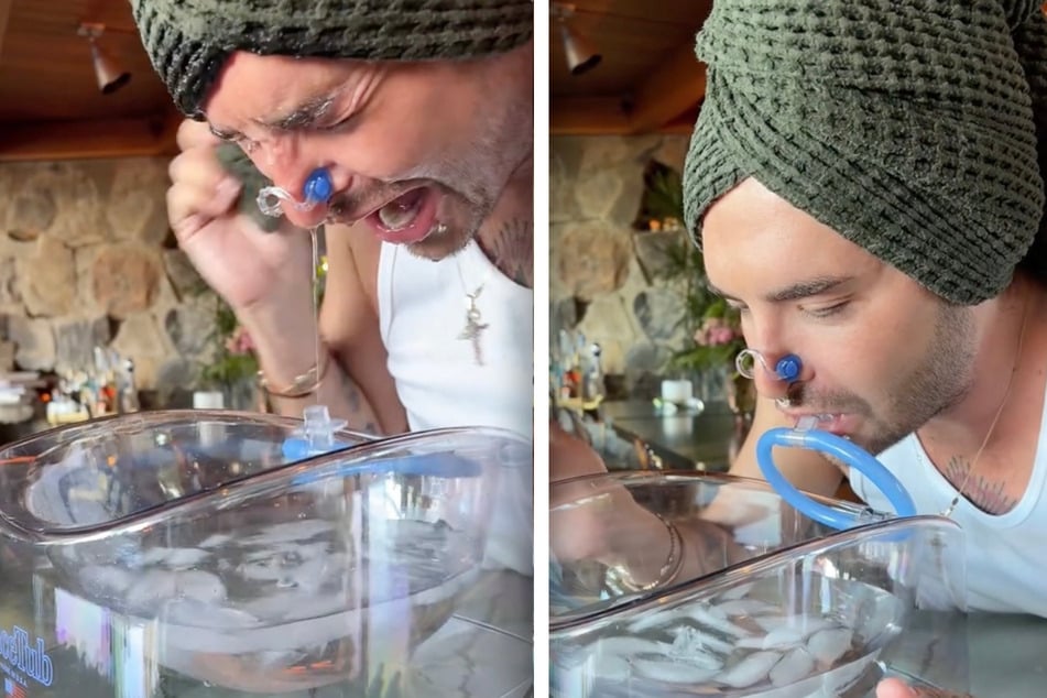 Frontman Tokio Hotel, Bill Kaulitz (36), wypróbowuje nowy trend beauty na TikToku.