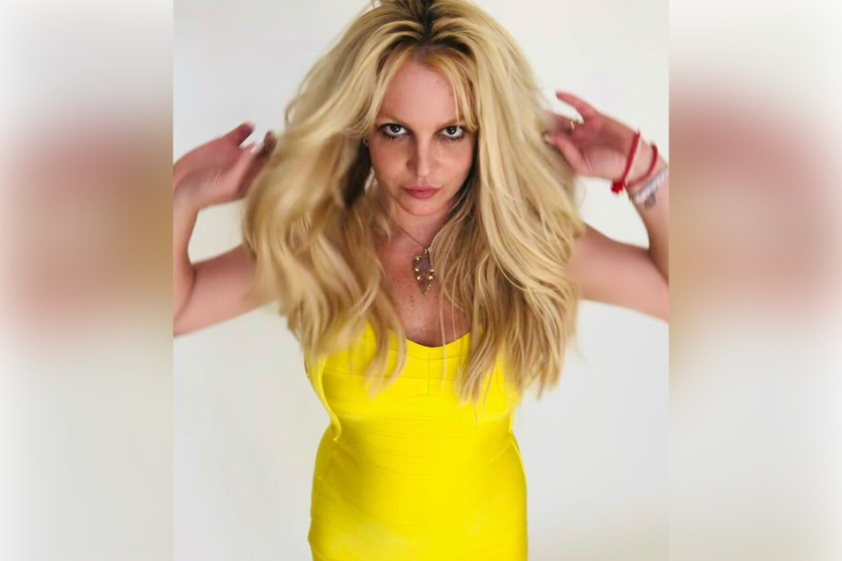 Britney Spears posted a photo of herself in an Instagram post after the hearing on Friday, writing, "Again … best day ever!!!!"