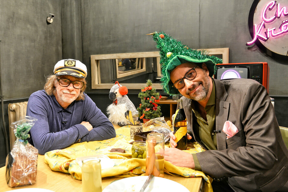 Die Weihnachtssendung mit Helge Schneider (66, l.) und Kurt Krömer (46) war gelebte Anarchie.