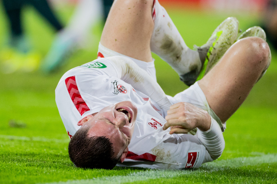 Innenverteidiger Luca Kilian (24), hier beim Spiel des 1. FC Köln gegen Werder Bremen, hat sich beim Training schwer verletzt.