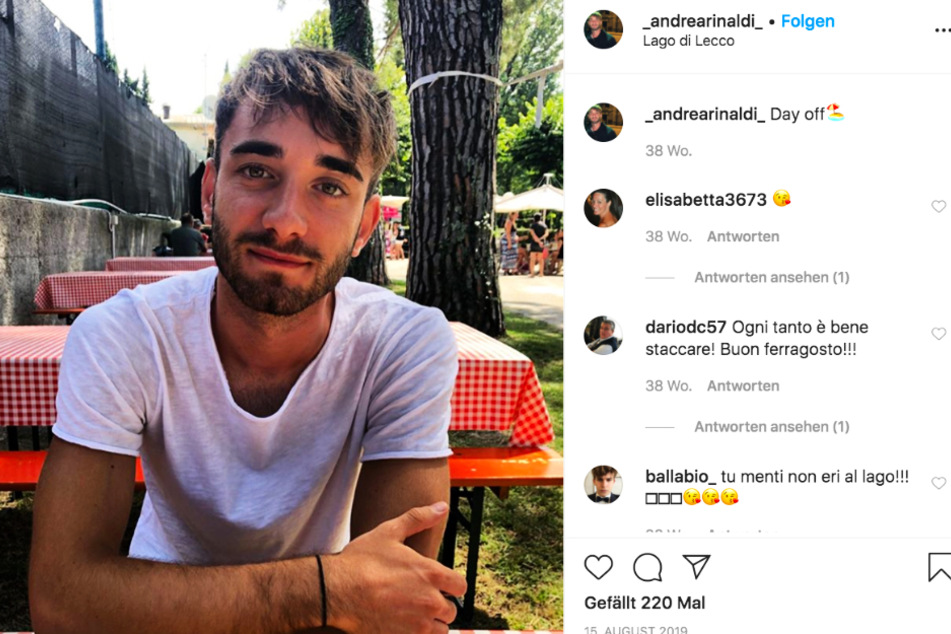 Andrea Rinaldi (19) kämpft auf der Intensivstation des Krankenhauses in Varese um sein Leben.