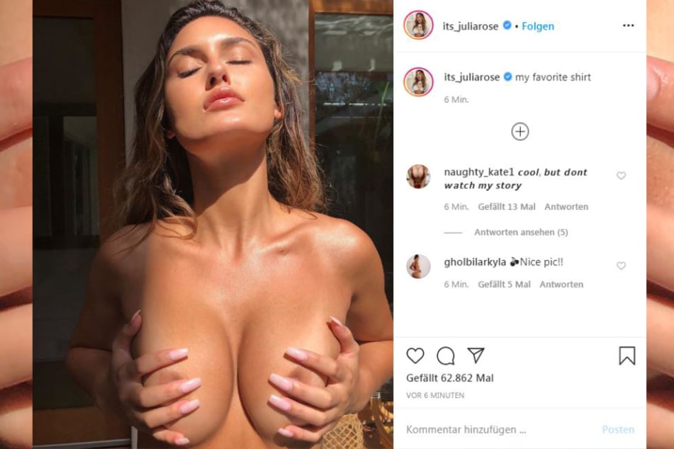 Julia Rose (26) legt sich mal wieder mit Instagram an...