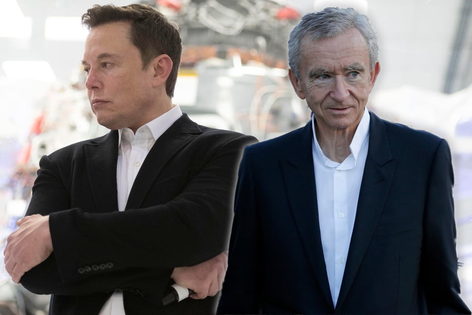 Elon Musk (51, l.) musste seine Spitzenposition abgeben. Bernard Arnault (73) ist jetzt der reichste Mensch der Welt.