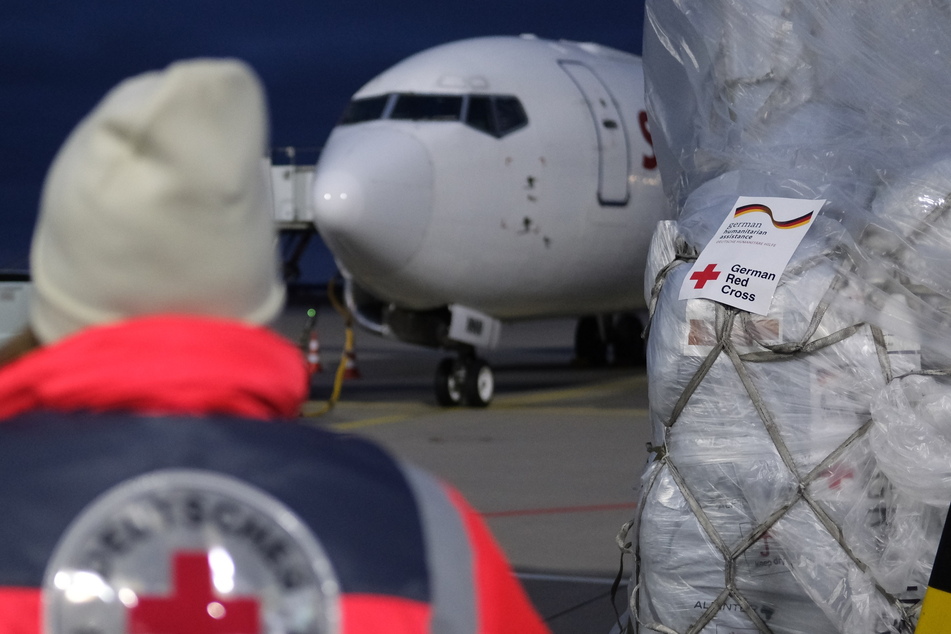 Eine erste Hilfslieferung für Gaza startete im Januar vom Flughafen Leipzig aus.