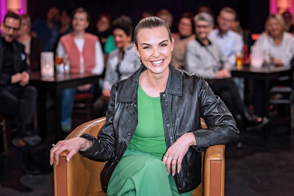 Die Moderatorin war am Freitagabend im MDR-"Riverboat" zu Gast.