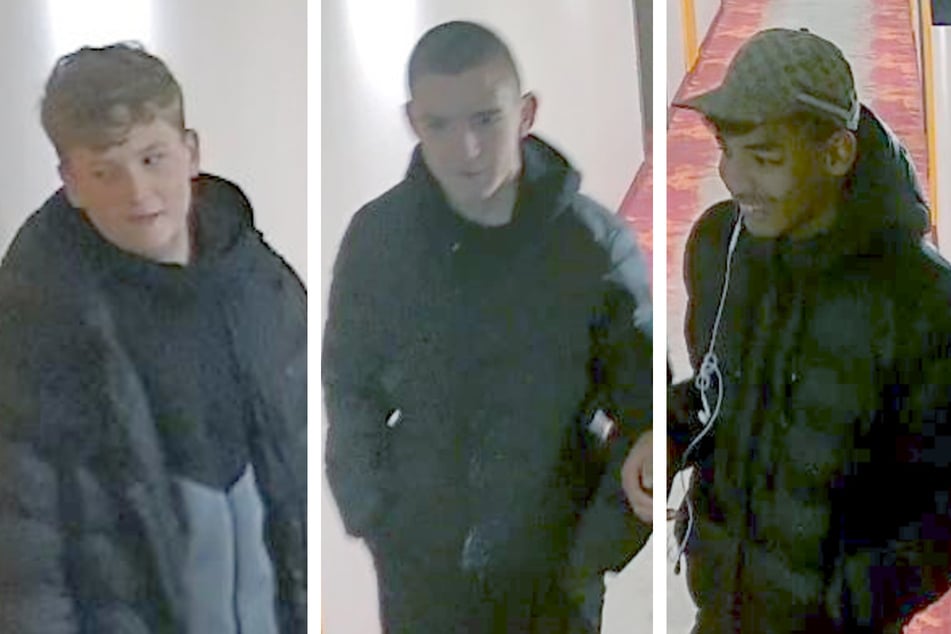 Die Brandenburger Polizei fragt: Wer kennt diese drei jungen Männer?