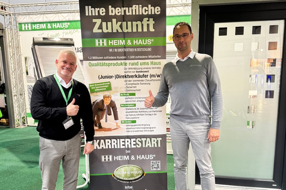 Heim &amp; Haus sucht Vertriebstalente (m/w/d). Herr Weise und Herr Holzegel freuen sich auf Eure Bewerbung, oder Ihr schaut direkt vorbei.