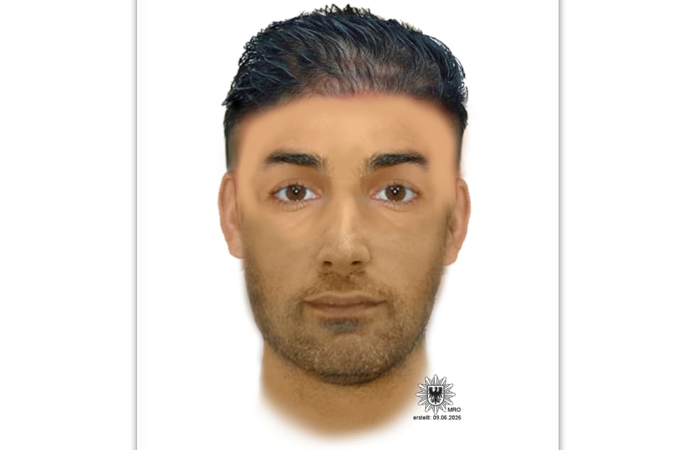 Mit diesem Phantombild sucht die Polizei Brandenburg nach dem Mann.