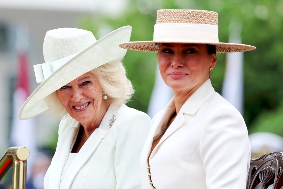 Melania Trump (r.) said she was doing "very well" in the wake of Saturday's shooting at the White House Correspondents' Dinner.