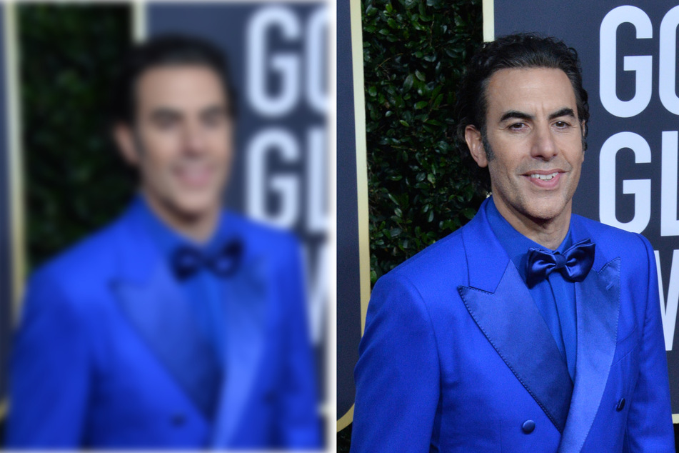 January 5, 2020: Sacha Baron Cohen attends the 77th annual Golden Globe Awards, in Beverly Hills, California.