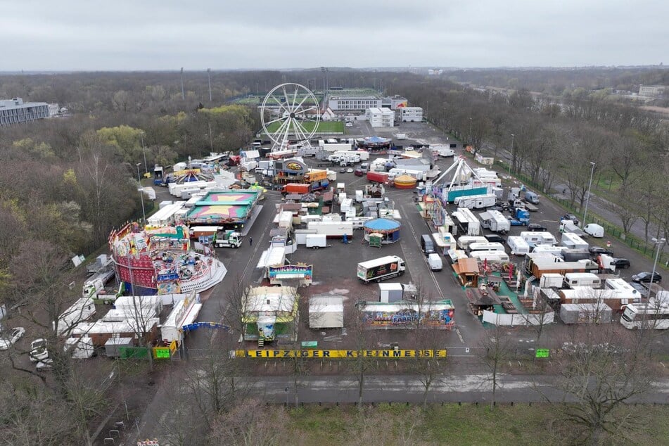So sieht das Gelände der Leipziger Kleinmesse in diesem Jahr aus.