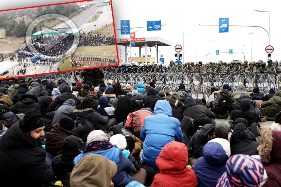 Chaos an polnisch-belarussischer Grenze: Menschenflut von etwa 3500 Personen!