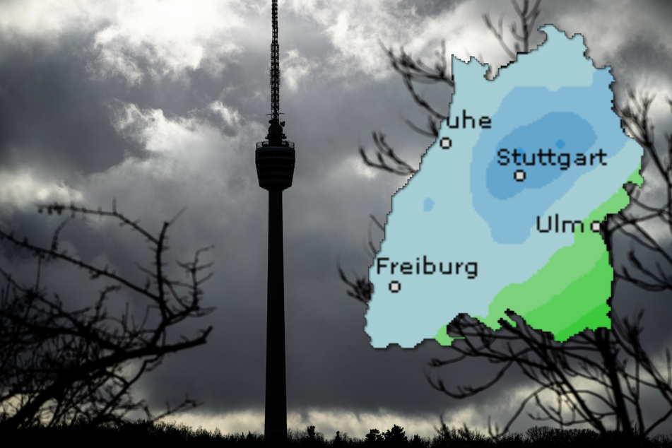 Im Südwesten steigt die Regenwahrscheinlichkeit, wie die Karte zeigt.