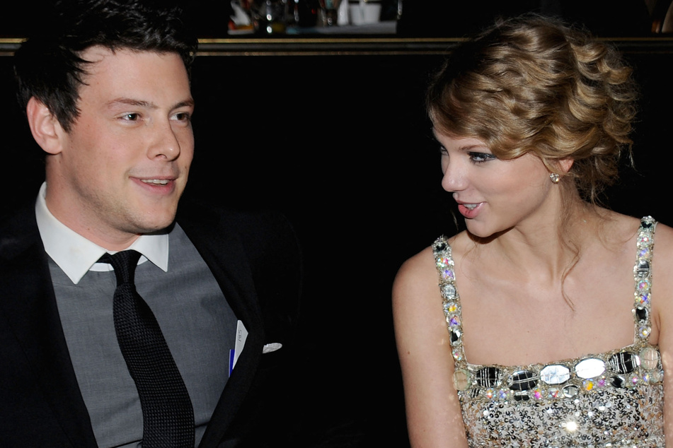 Taylor Swift and Cory Monteith (l.) were rumored to have dated around 2010, though the late Glee star denied that they were anything more than good friends.