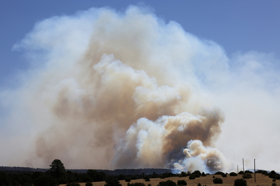 The worst of the New Mexico fires is raging in the Hermits Peak and Calf Canyon areas.
