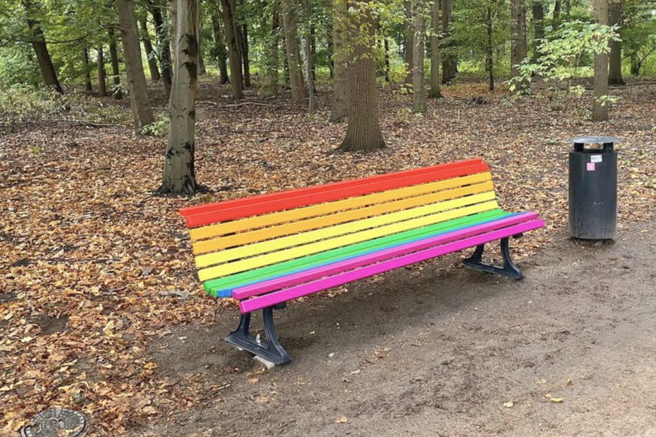 Die Regenbogen wurde erst vor Kurzem wieder aufgestellt.