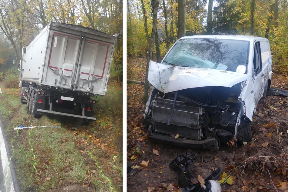 VW rammt Lkw in der Altmark: Raser muss verletzt ins Krankenhaus!