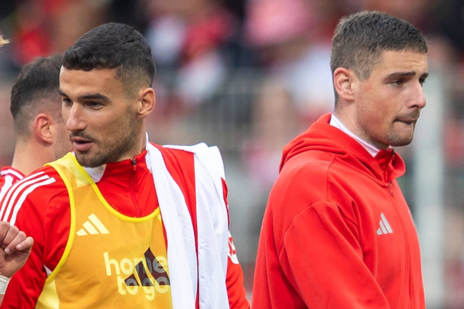 Ivan Prtajin (29, l.) hat im Sturmzentrum von Union Berlin den Kürzeren gegen Andrej Ilic (25) gezogen.