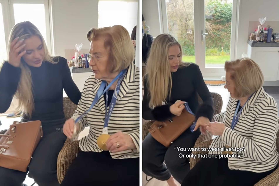 Olympiasiegerin Jutta Leerdam überraschte ihre Oma mit der Goldmedaille.