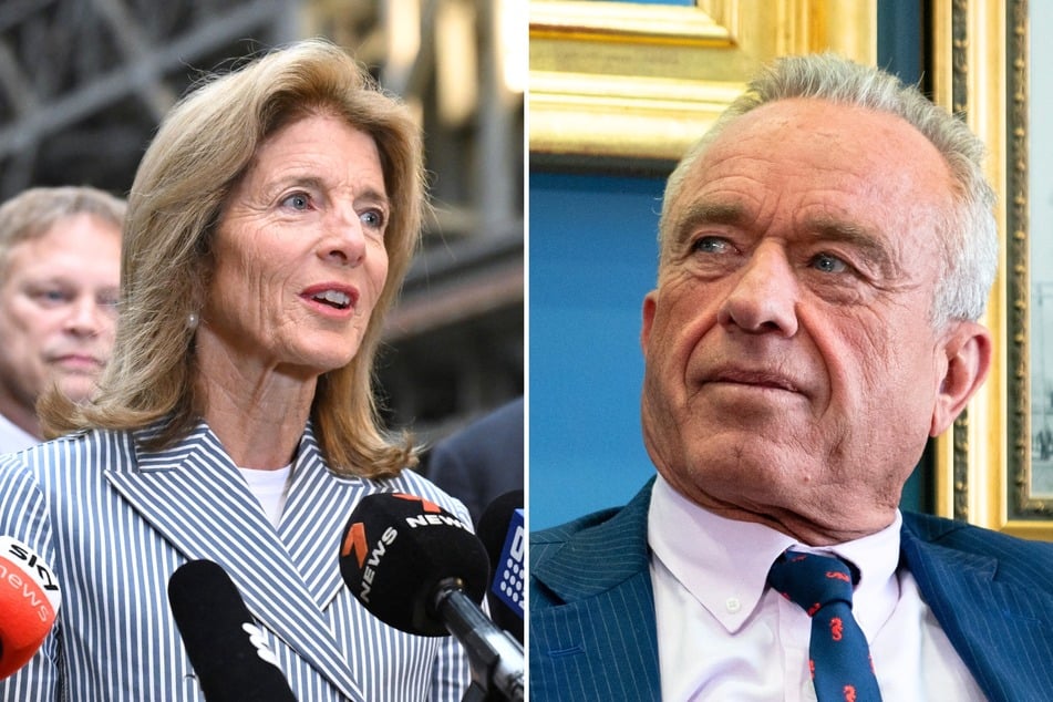 Caroline Kennedy, the daughter of former President John F. Kennedy, has written a letter opposing her cousin Robert F. Kennedy Jr. (r.) as head of the Department of Health.