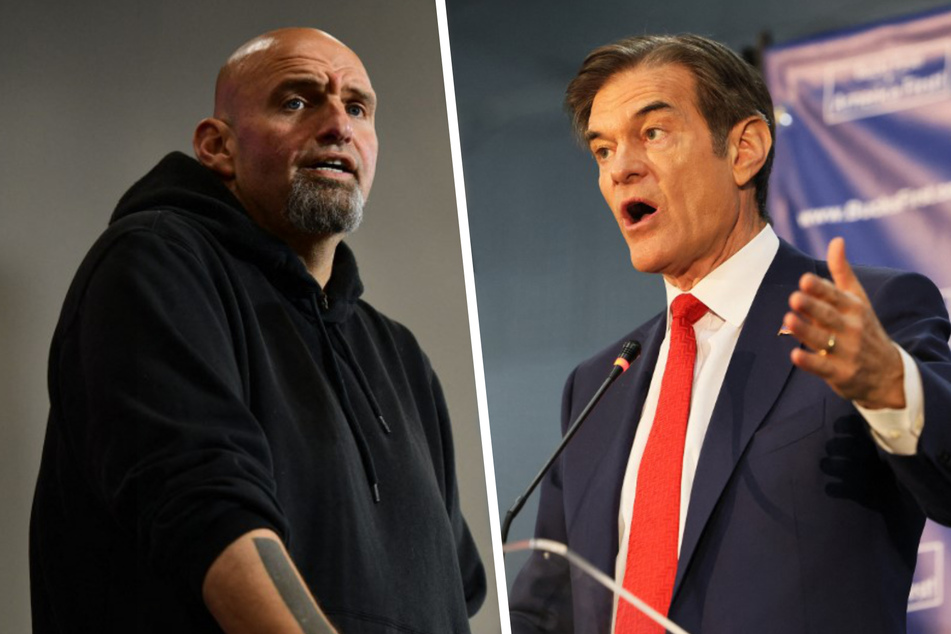 Democratic nominee John Fetterman (l.) and Republican challenger Dr. Mehmet Oz faced off Tuesday night in their first and only televised debate the Pennsylvania Senate election.
